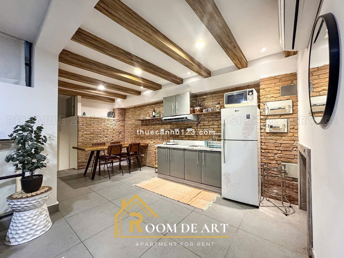 Căn hộ 1 phòng ngủ – Thiết kế gỗ – Full nội thất cao cấp | Phú Nhuận