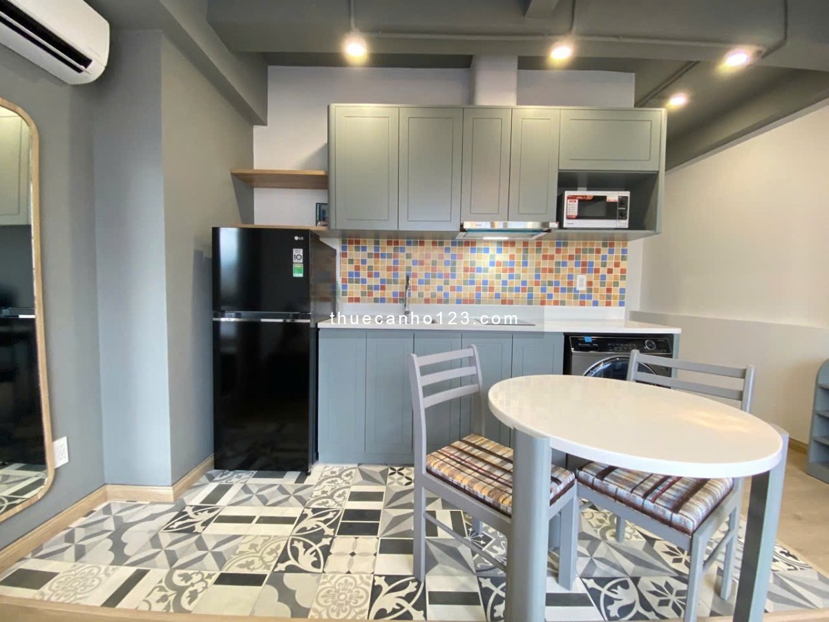 Căn hộ studio 50m² full nội thất – Lê Tấn Quốc, Tân Bình – Gần Etown và Sân bay TSN – Cửa sổ rộng