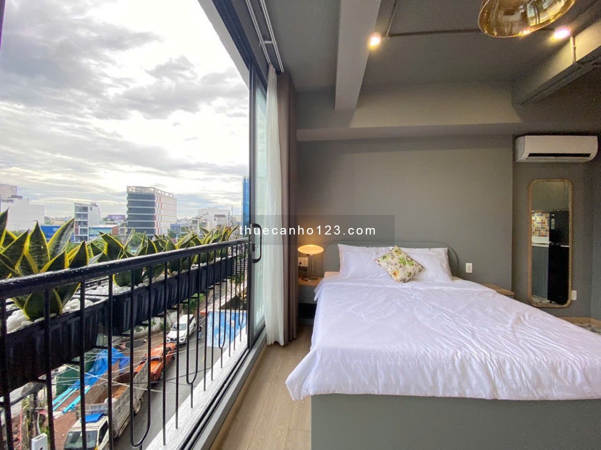 Căn hộ studio 50m² full nội thất – Lê Tấn Quốc, Tân Bình – Gần Etown và Sân bay TSN – Cửa sổ rộng