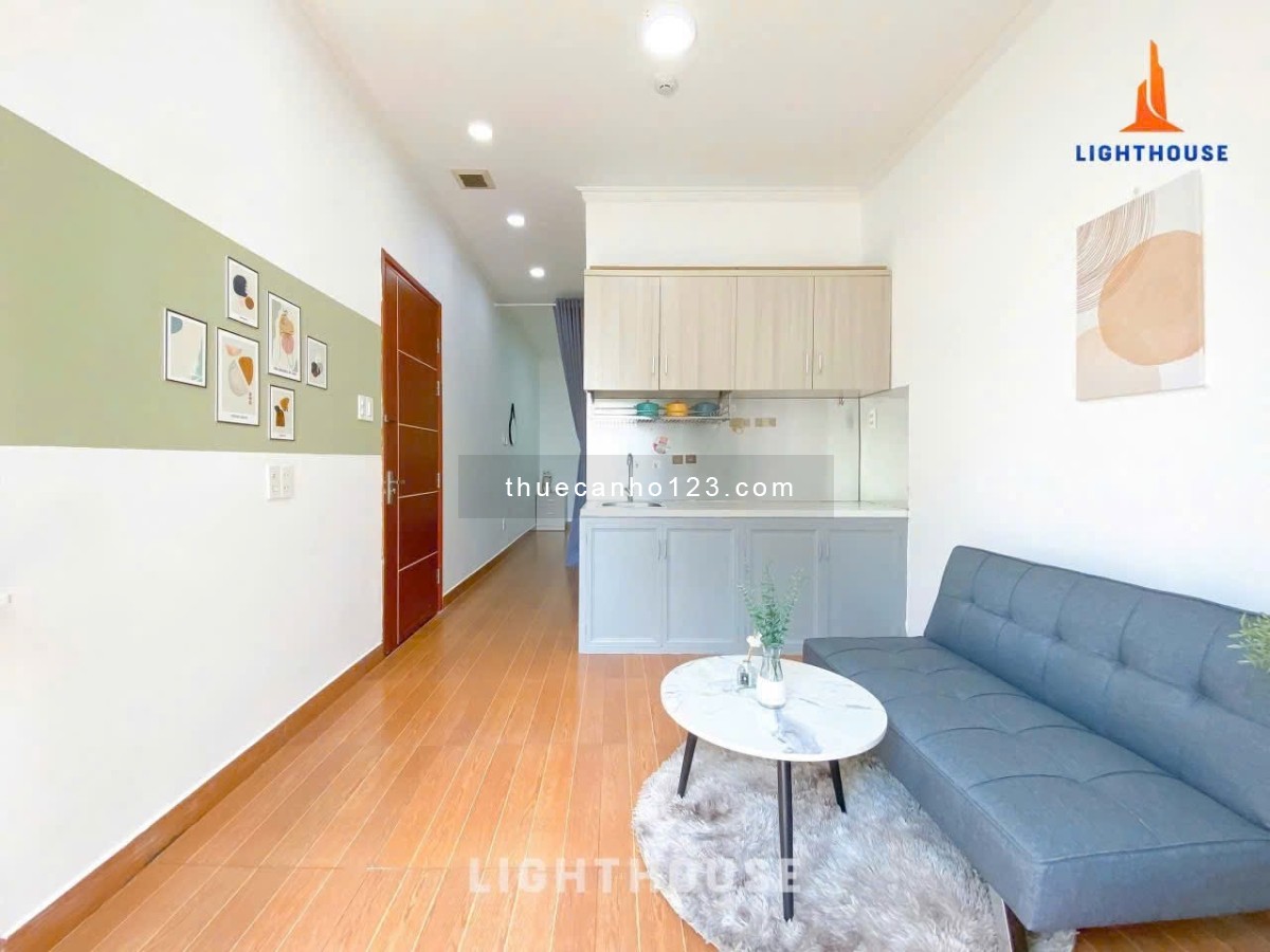 Cho thuê căn hộ 1PN Tân Bình có ban công gần Lotte Mart, Ga T3