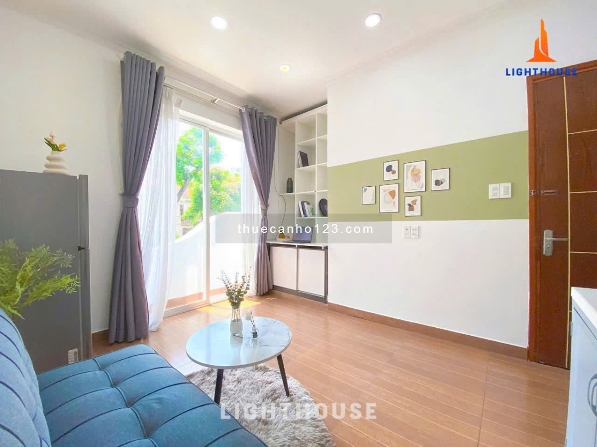 Cho thuê căn hộ 1PN Tân Bình có ban công gần Lotte Mart, Ga T3