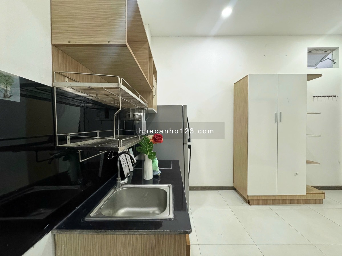 CHO THUÊ CĂN HỘ 1 PHÒNG NGỦ FULL NỘI THẤT - NGAY NGÃ TƯ BẢY HIỀN TRUNG TÂM QUẬN TÂN BÌNH