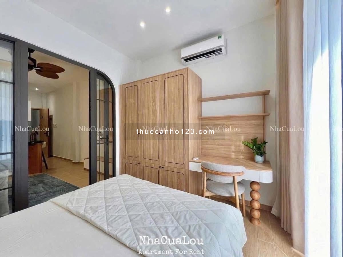 Căn hộ 1pn ban công full nội thất máy giặt riêng gần cv Hoàng Văn Thụ, chợ Phạm Văn Hai, Tân bình