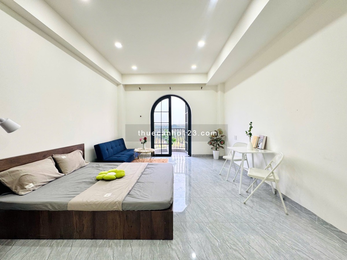 Cho Thuê Căn Hộ 1 Phòng Ngủ Ban Công 50m² Full Nội Thất, gần sân bay Tân Sơn Nhất, Etown