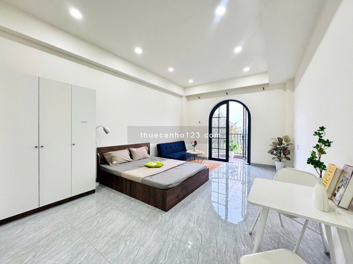 Cho Thuê Căn Hộ 1 Phòng Ngủ Ban Công 50m² Full Nội Thất, gần sân bay Tân Sơn Nhất, Etown