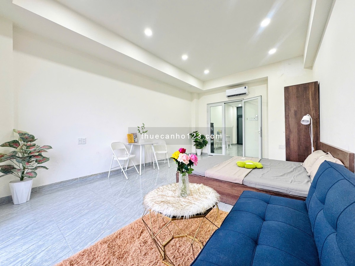Cho Thuê Căn Hộ 1 Phòng Ngủ Ban Công 50m² Full Nội Thất, gần sân bay Tân Sơn Nhất, Etown
