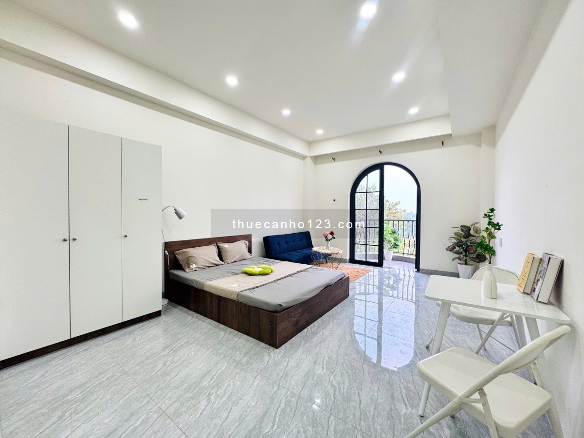 Cho Thuê Căn Hộ 1 Phòng Ngủ Ban Công 50m² Full Nội Thất, gần sân bay Tân Sơn Nhất, Etown