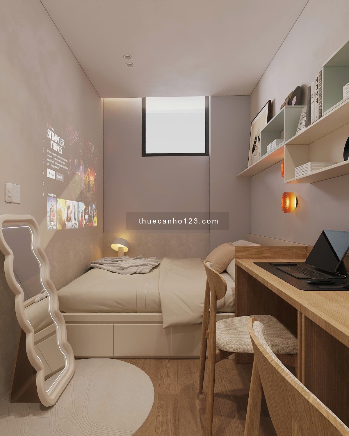 Cho thuê căn hộ 1PN Tân Bình, gần sân bay ,Ga T3, Etown, Vincom