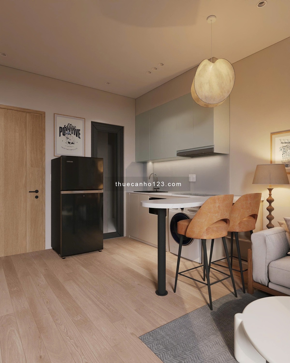 Cho thuê căn hộ 1PN Tân Bình, gần sân bay ,Ga T3, Etown, Vincom