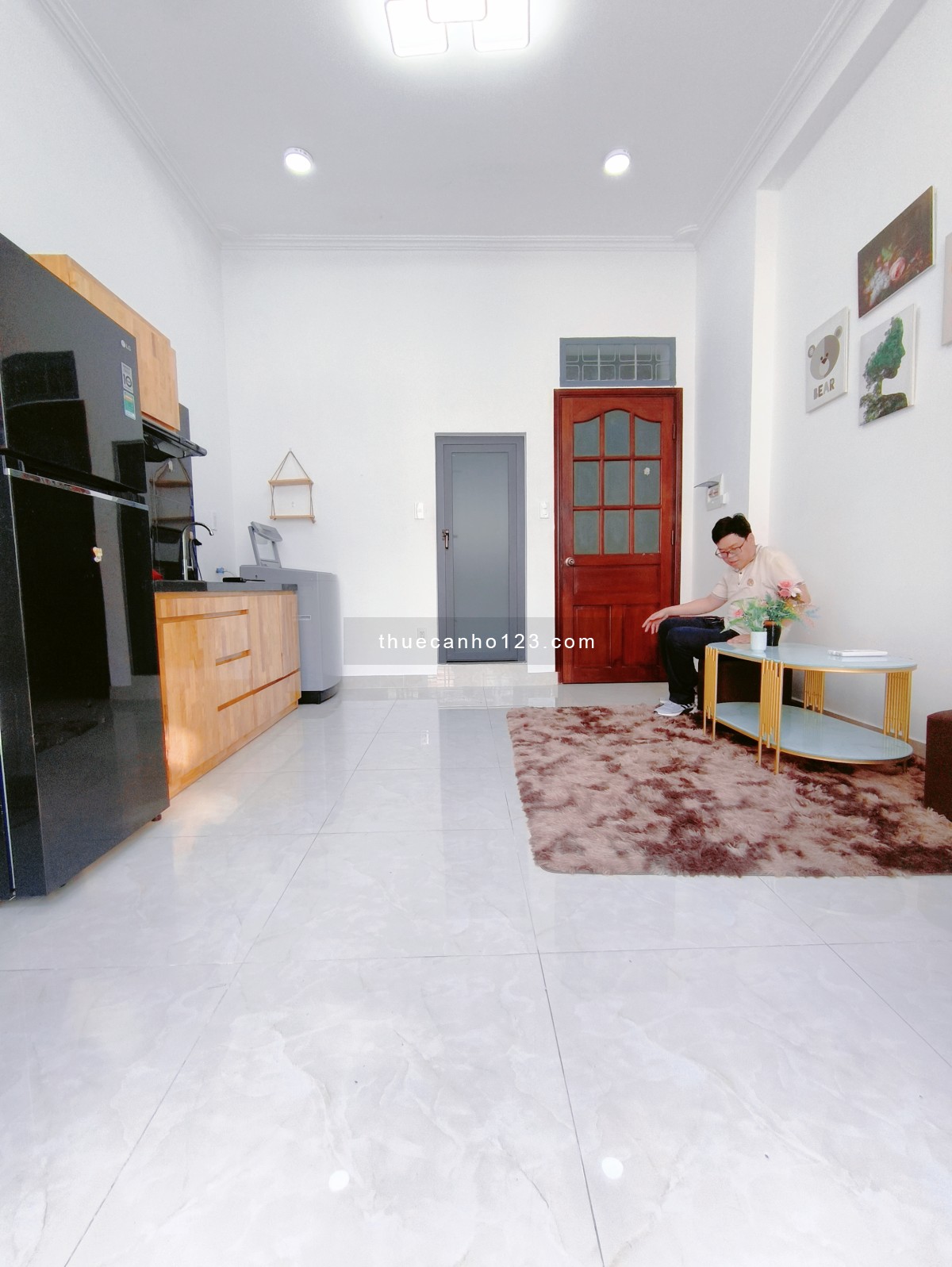 Căn Hộ 1PN Ban Công, Yên Tĩnh, An Ninh, Giờ giấc tự do Gần San Bay