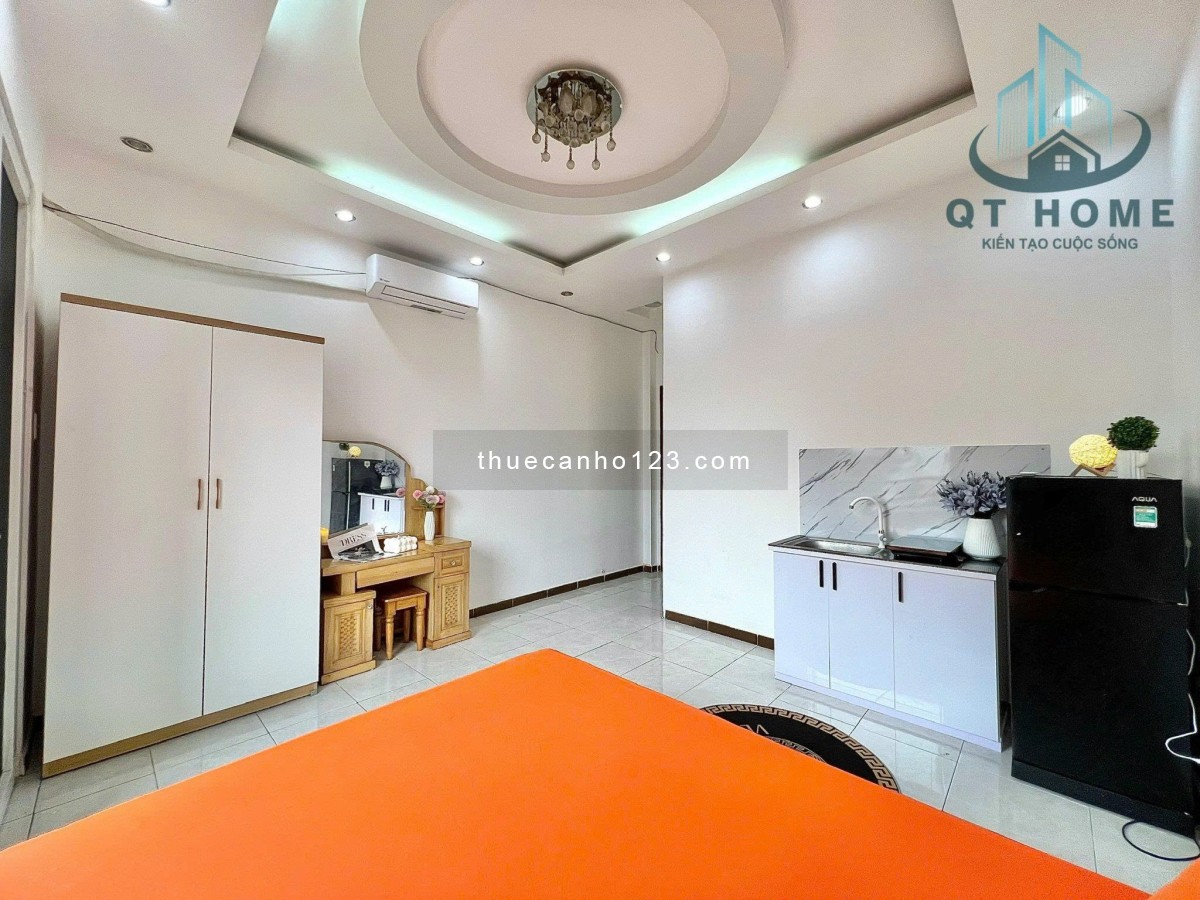 Cho thuê căn Studio Ban công ngay chân cầu Nguyễn Văn Cừ, gần Nowzone, Đh Sài Gòn, Đh Sư Phạm, Đh KH