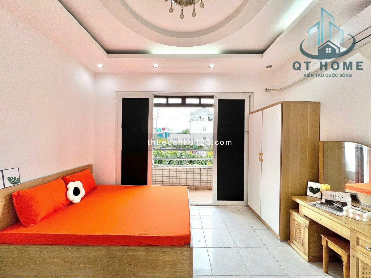 Cho thuê căn Studio Ban công ngay chân cầu Nguyễn Văn Cừ, gần Nowzone, Đh Sài Gòn, Đh Sư Phạm, Đh KH