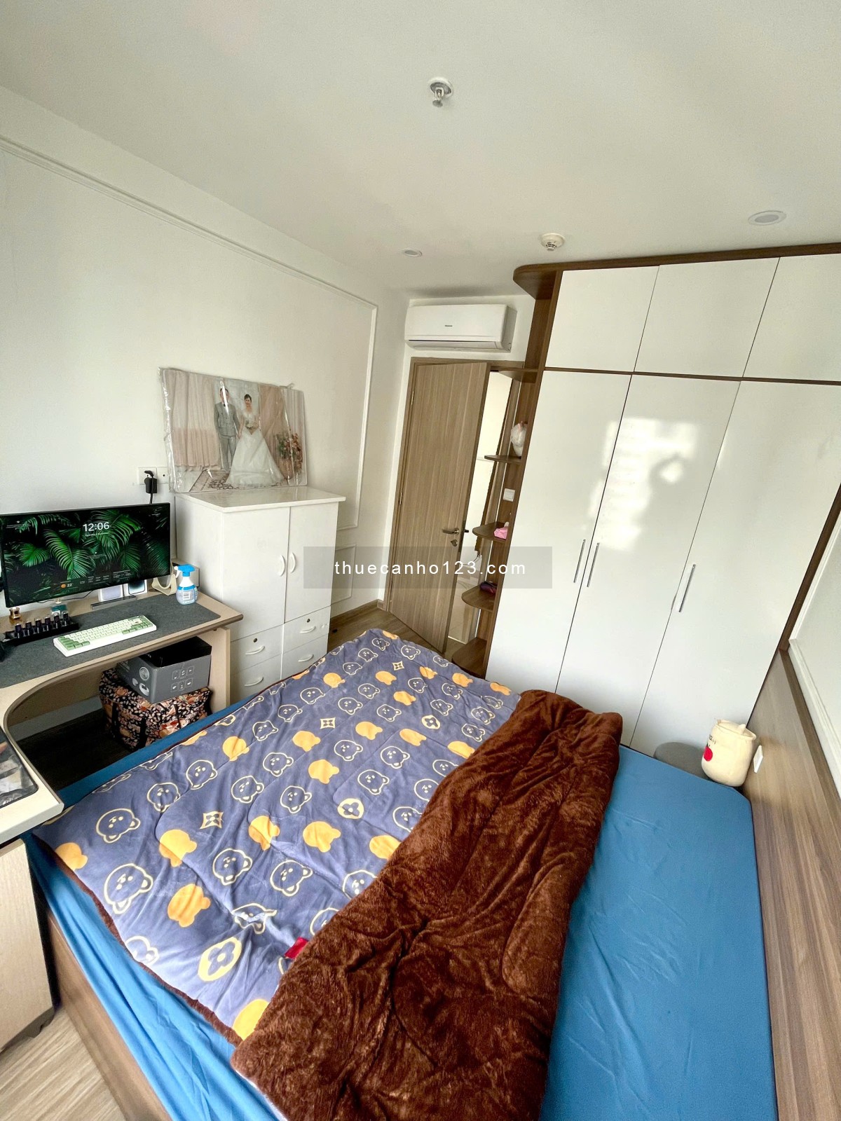 Cần cho thuê căn hộ 2n1vs đầy đủ nội thất giá chỉ 7.5 triệu tại OCP1 0336871486