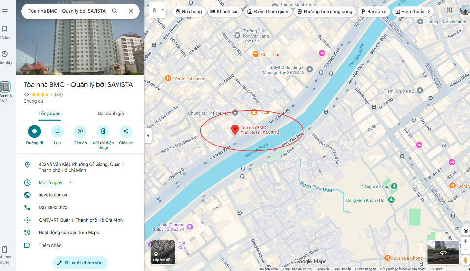 Căn hộ cao ốc BMC sở hữu vị trí đắc địa Quận 1