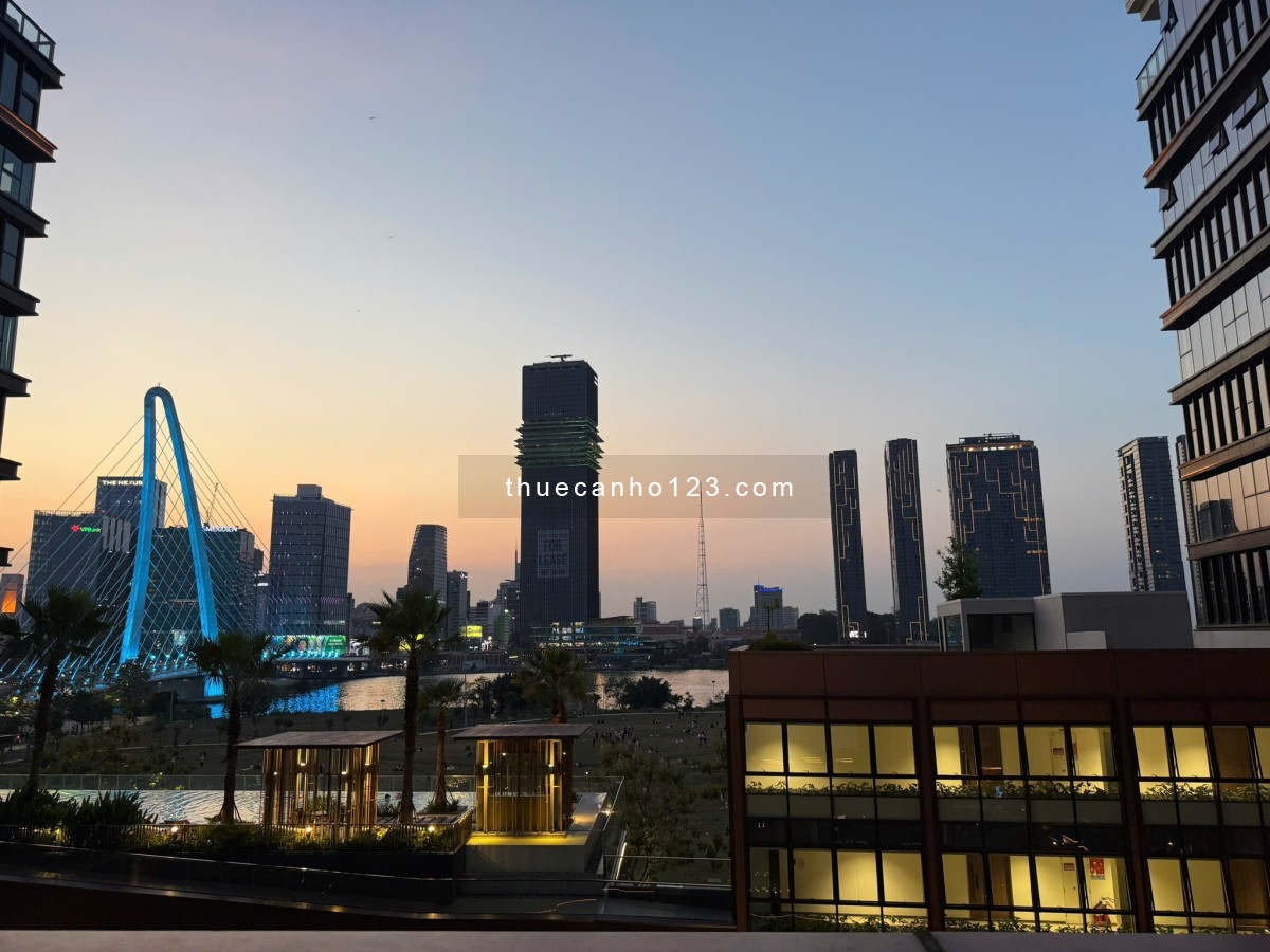 Cho thuê căn hộ Thue Galleria Metropole 4PN – 4WC, có sân vườn rộng, View cầu Ba Son