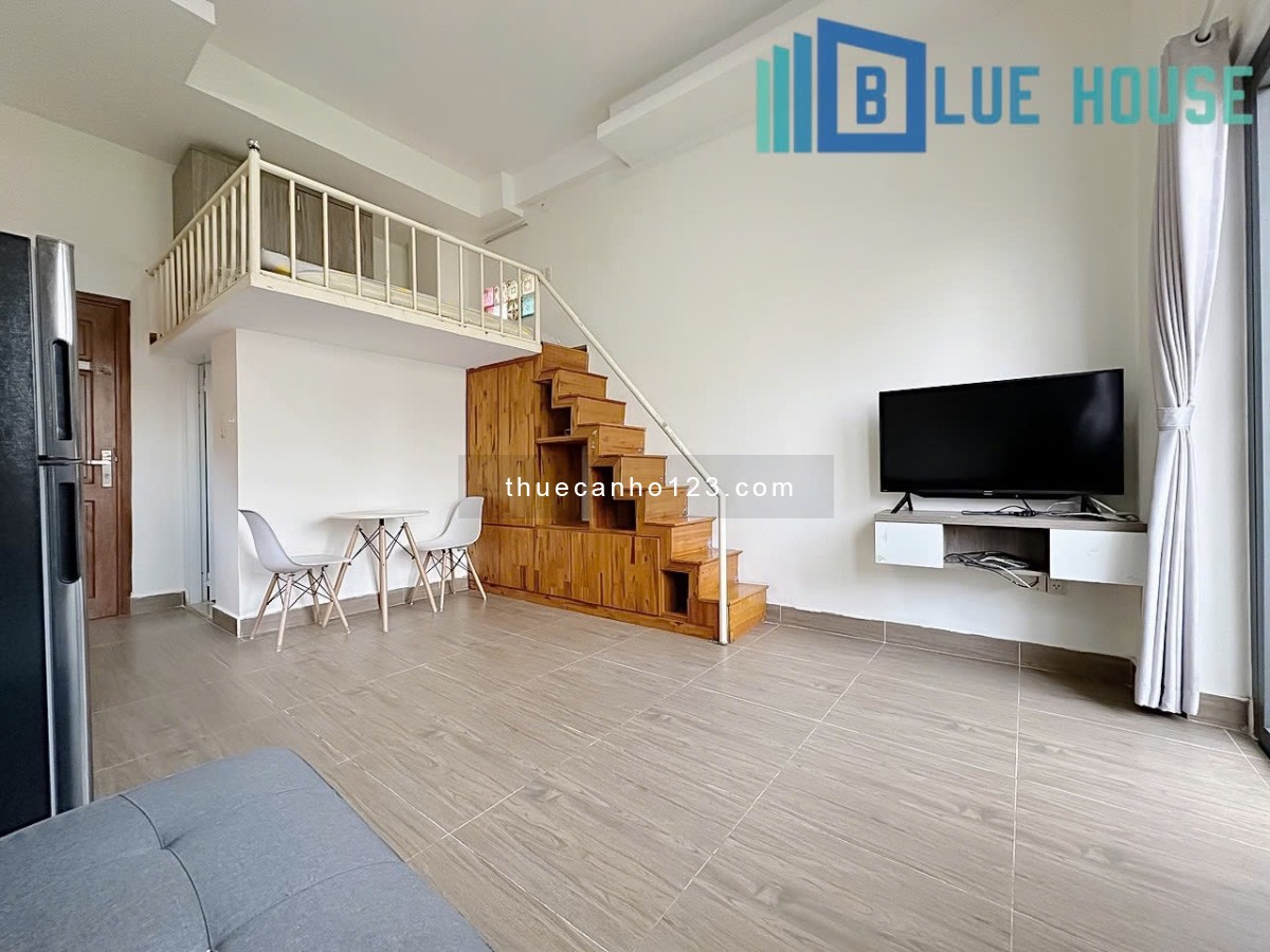 CĂN HỘ GÁC LỬNG BAN CÔNG 45m2 NGAY TÂN BÌNH GẦN K300 ETOWN NHÀ GA T3