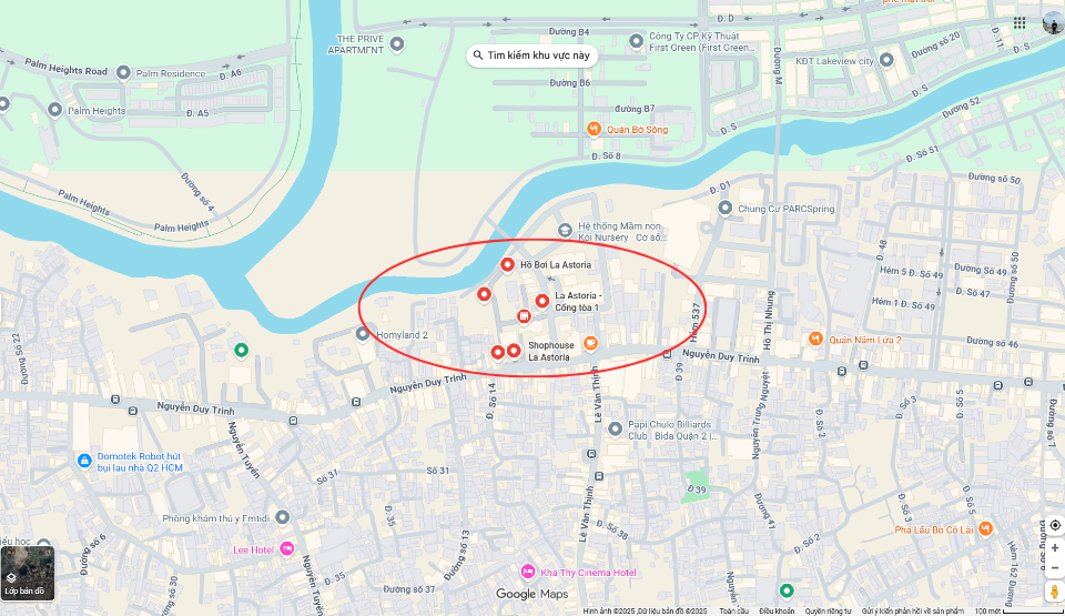 Vị trí dự án La Astoria Thủ Đức (Quận 2 cũ)