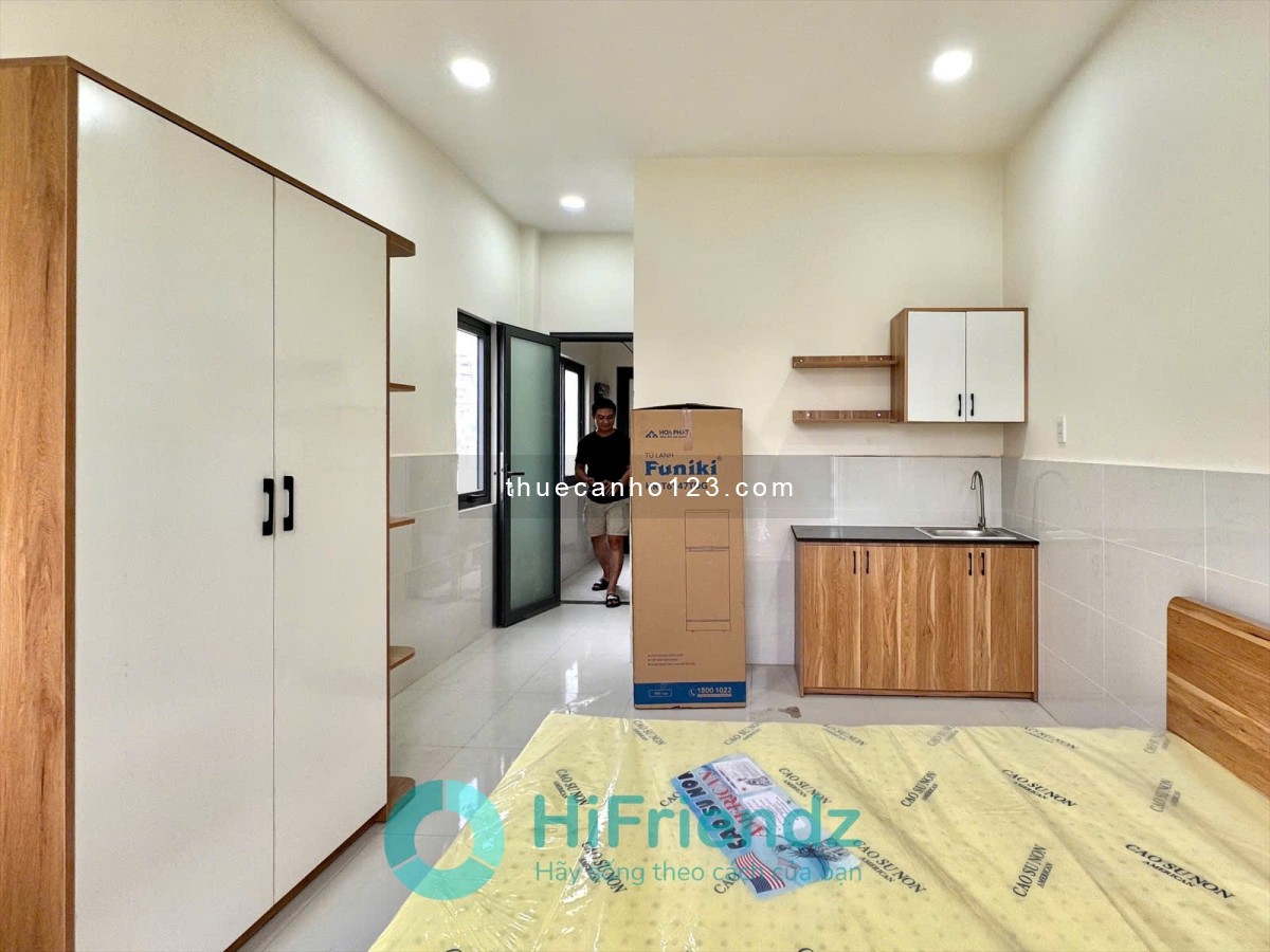 Cho thuê căn Studio ban công Q8, ngay cầu Chánh Hưng, cầu Nguyễn Tri Phương, Parcmall, Central Premi