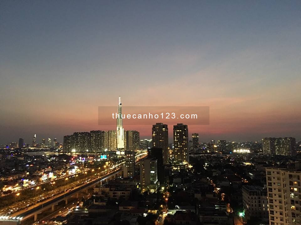 Cho thuê căn hộ 2PN – 2WC Masteri Thảo Điền – Tháp 2, tầng cao thoáng, full nội thất