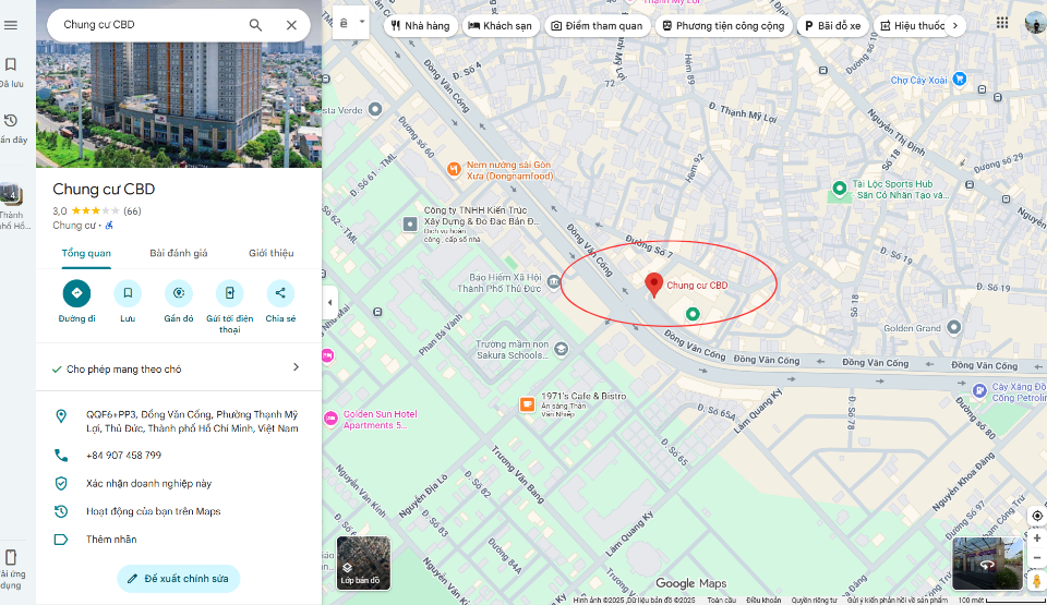 Vị trí dự án The CBD Premium Home Thủ Đức (Quận 2 cũ)