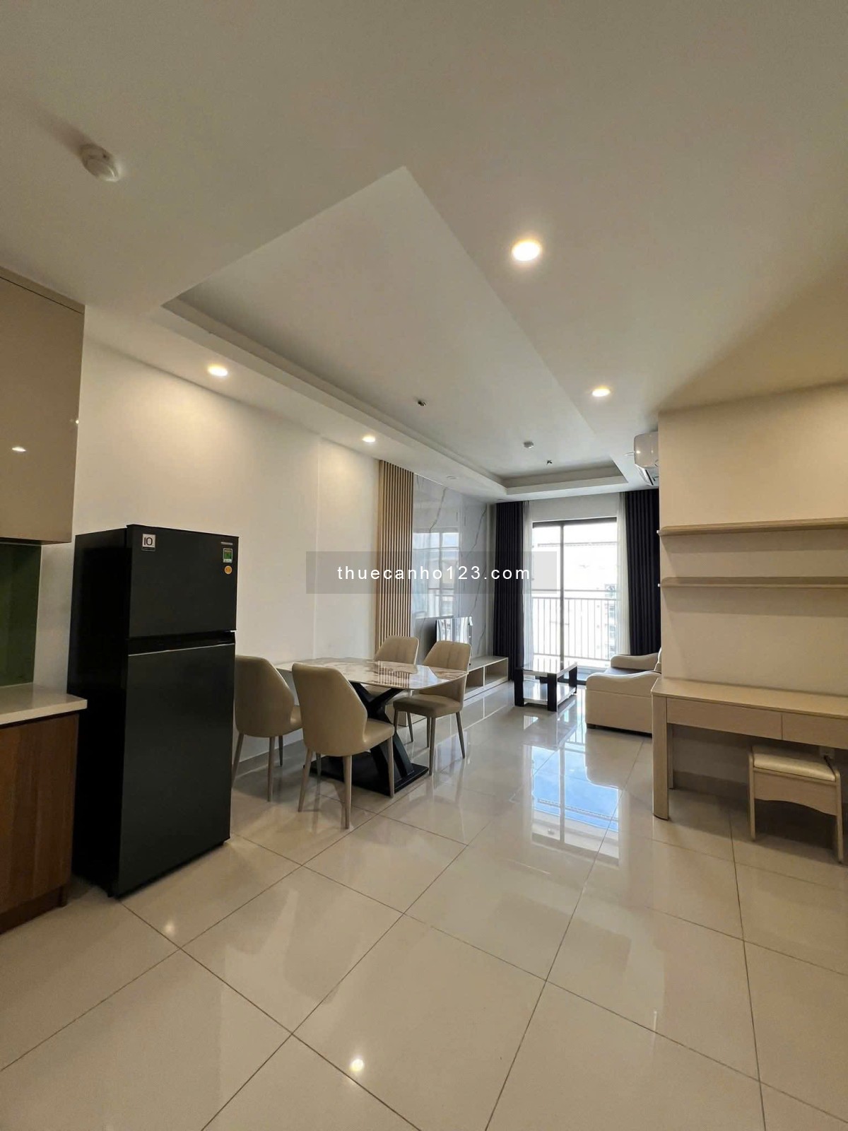 Chung cư cao cấp Sky Center 57m2 1PN, bang công thoáng giá 11.5tr/th full nội thất