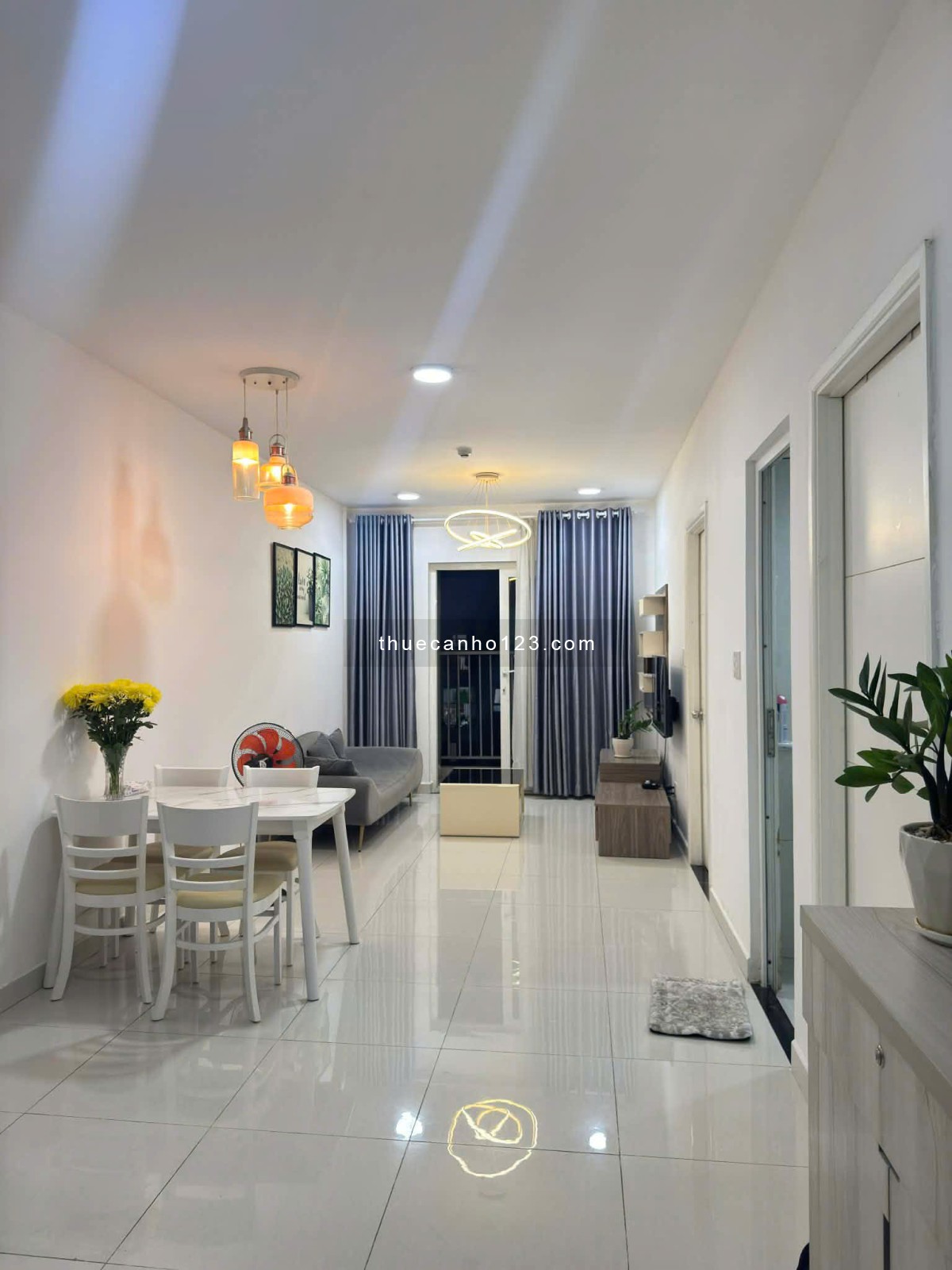 Cho thuê căn hộ Prosper Plaza, DT 65m2, 2PN, Full NT, giá 10.5tr/th.