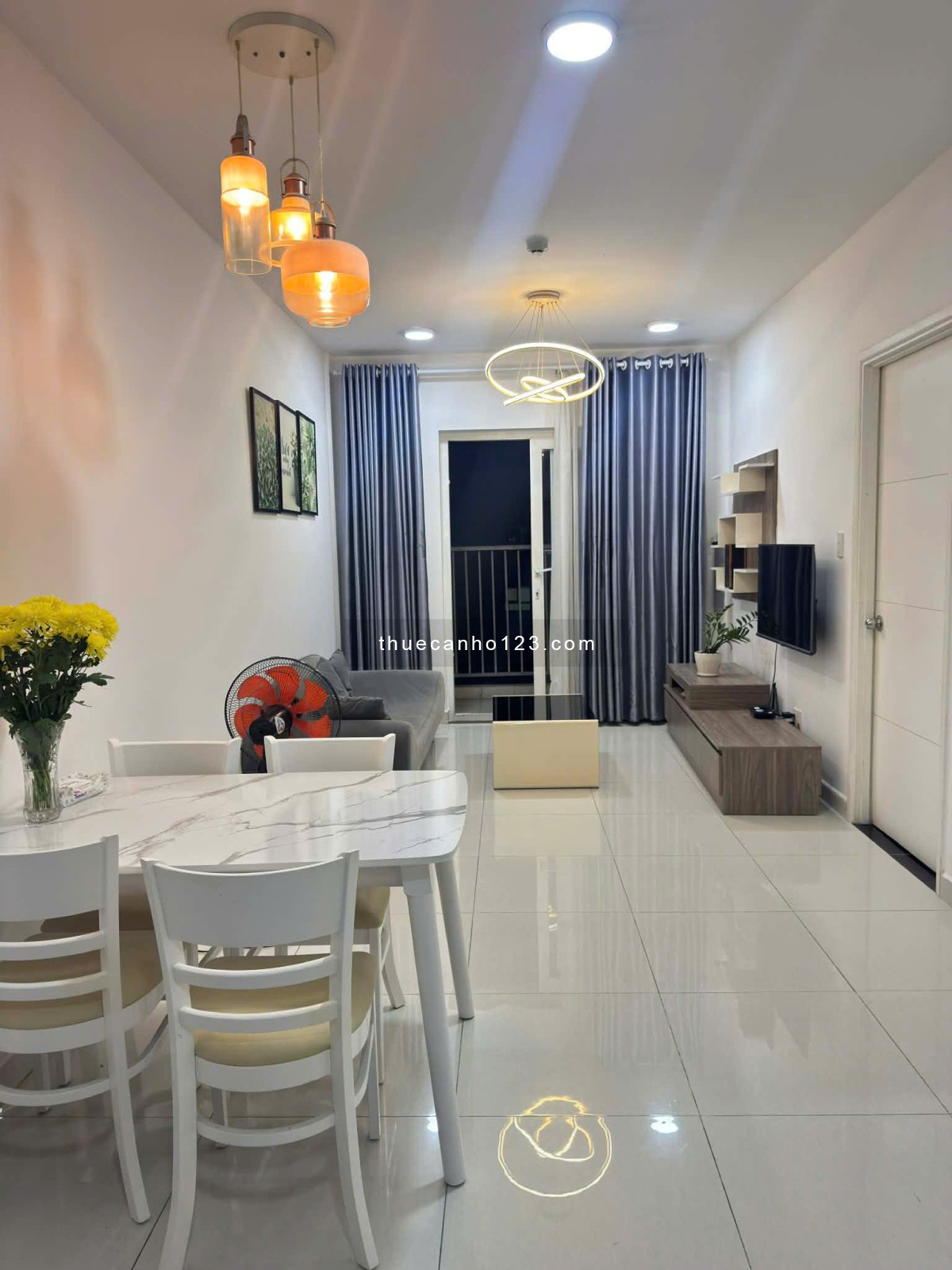 Cho thuê căn hộ Prosper Plaza, DT 65m2, 2PN, Full NT, giá 10.5tr/th.