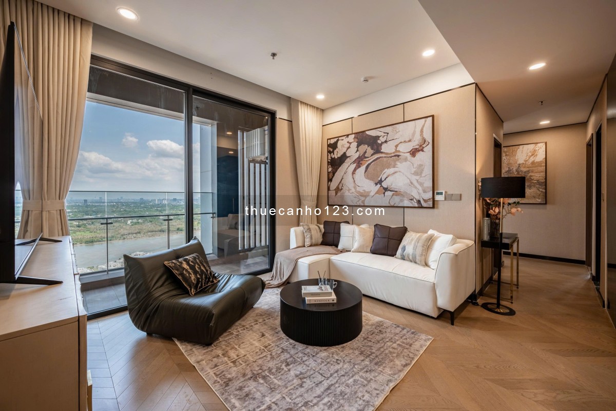Căn hộ 3 phòng ngủ view Sông thoáng mát, đẹp mộng mơ. Nội thất đầy đủ cáo cấp,tại Lumiere Riverside