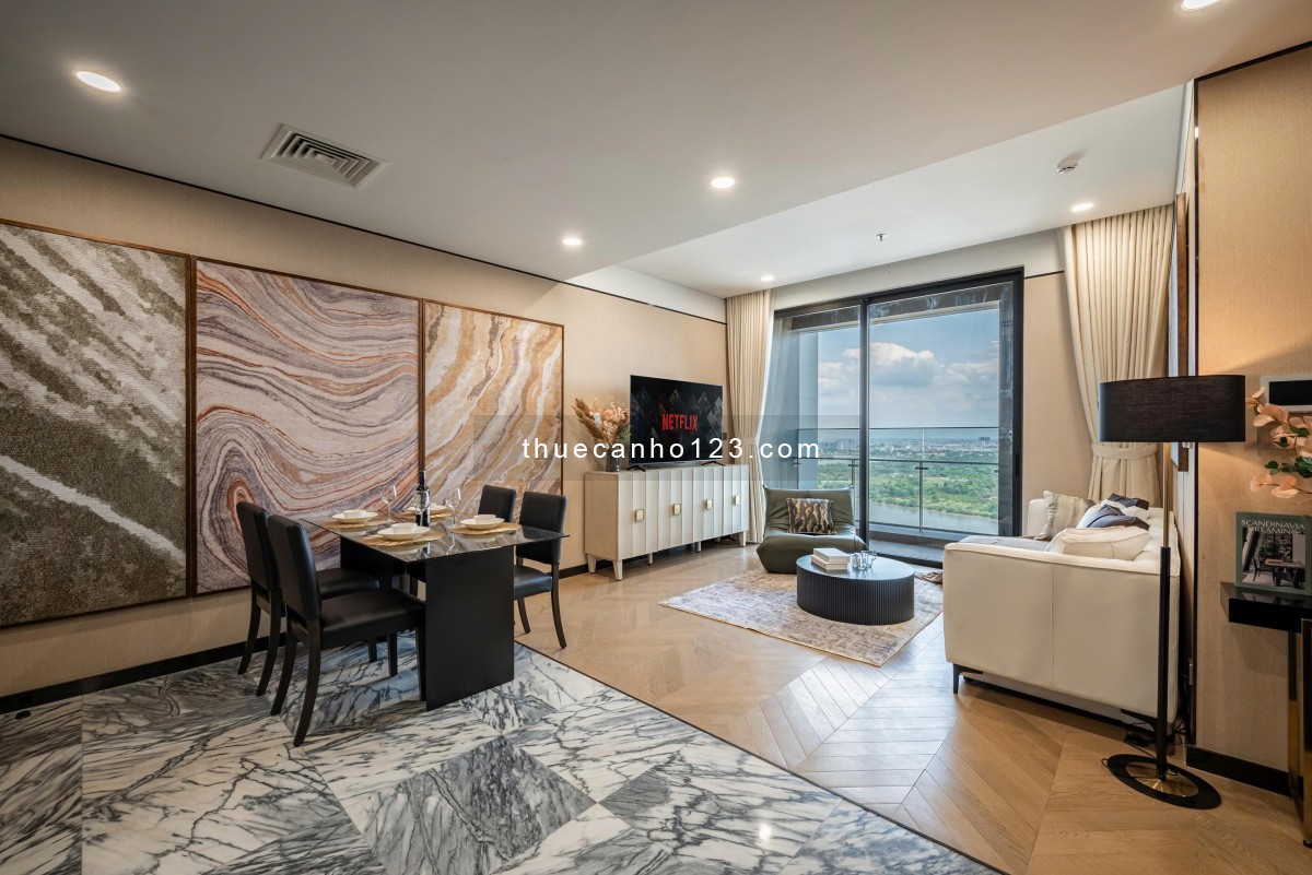 Căn hộ 3 phòng ngủ view Sông thoáng mát, đẹp mộng mơ. Nội thất đầy đủ cáo cấp,tại Lumiere Riverside