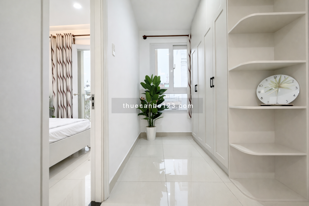 Cho thuê căn hộ 1PN Tân Bình có ban công, gần Ga T3, Lăng Cha Cả, Etown, vào ở ngay