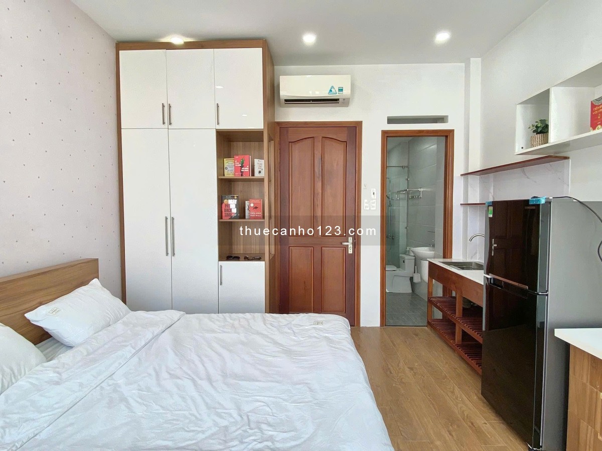 CHO THUÊ STUDIO FULL NỘI THẤT BAN CÔNG LỚN GẦN SÂN BAY ,NHÀ GA T3 QUẬN TÂN BÌNH
