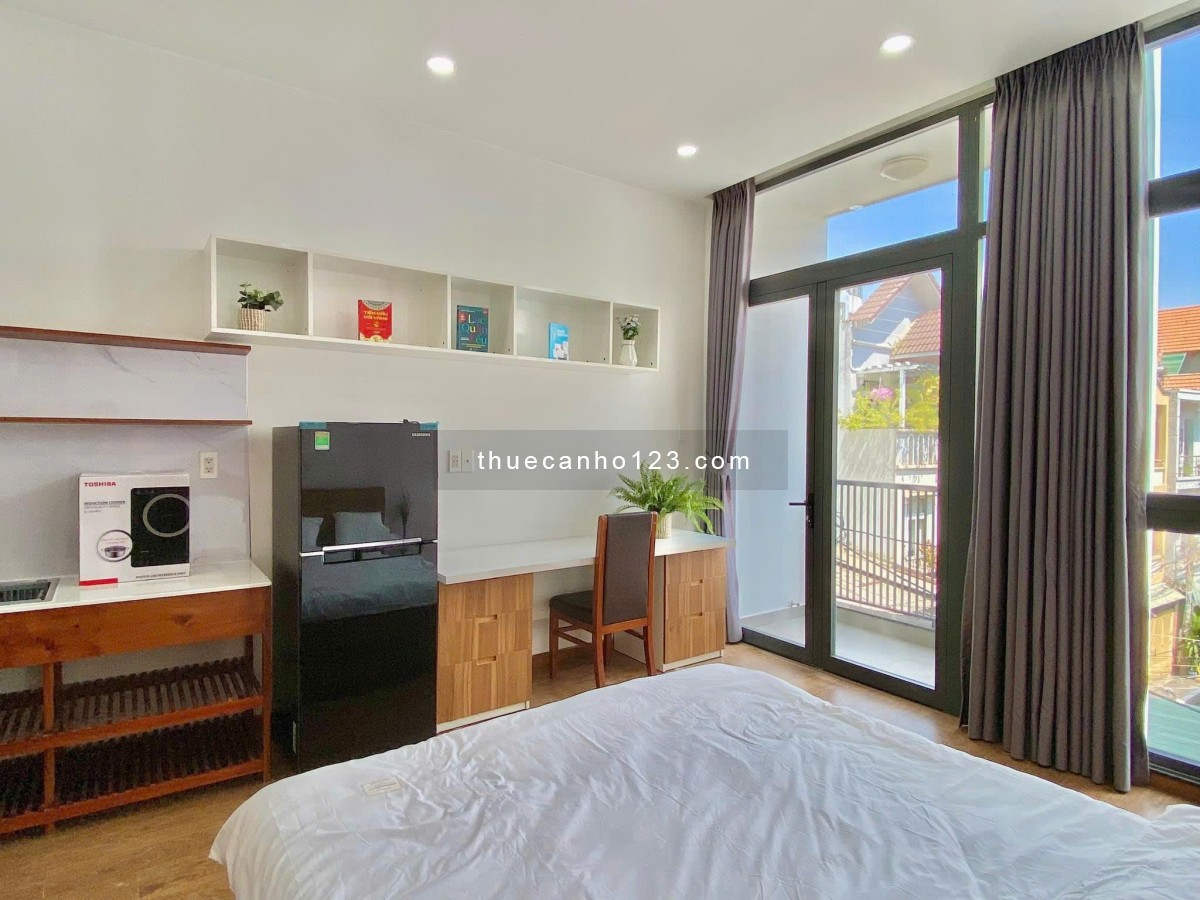 CHO THUÊ STUDIO FULL NỘI THẤT BAN CÔNG LỚN GẦN SÂN BAY ,NHÀ GA T3 QUẬN TÂN BÌNH