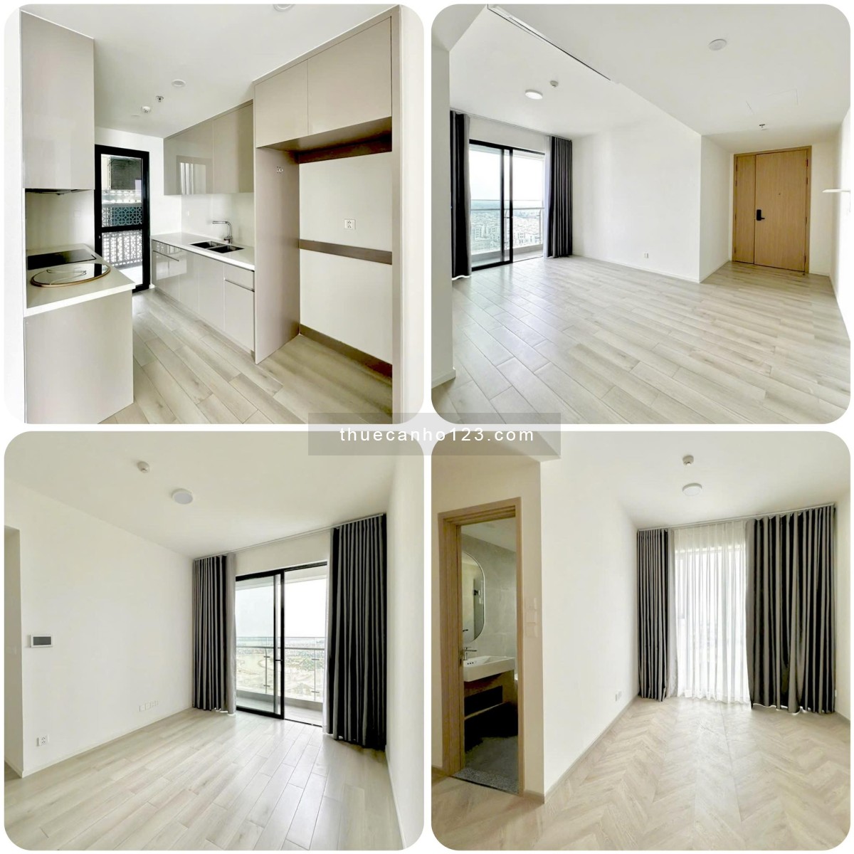 Cho thuê Masteri Centre Point căn góc hiếm 2PN – 2WC, view công viên VinWonders