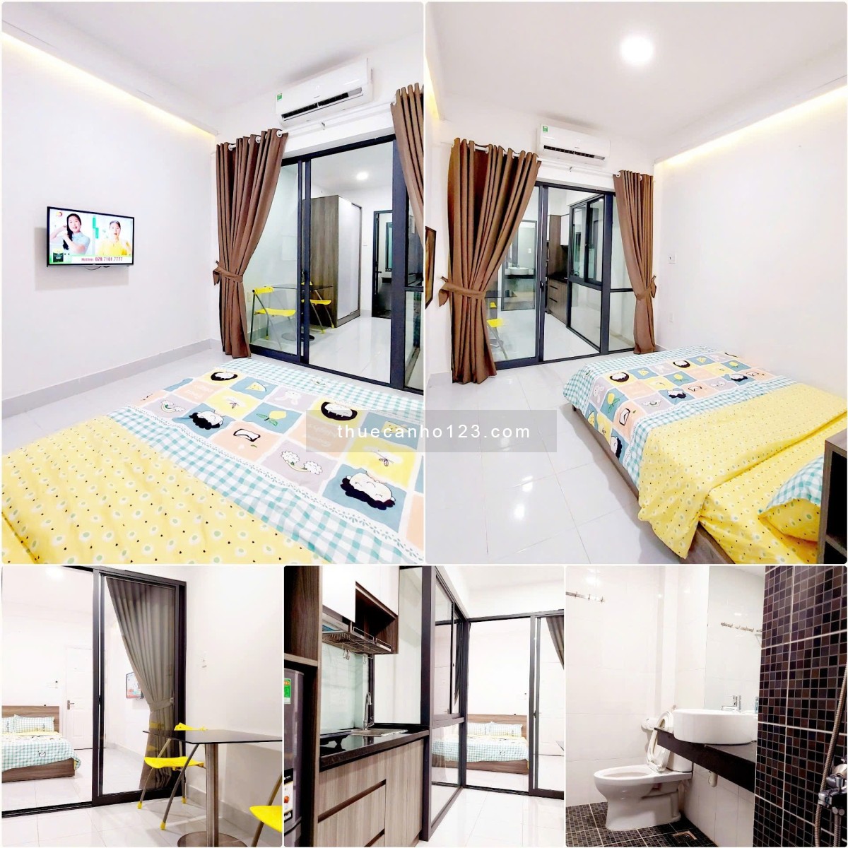 CHO THUÊ CĂN HỘ FULL NỘI THẤT 30M2 QUẬN 3 GẦN NHÀ HÁT TPHCM, DINH ĐỘC LẬP, CHỢ BẾN THÀNH