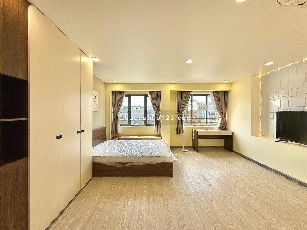 Chdv studio/1PN sang – Rộng – Thang máy – Ban công gần sân bay Tân Sơn Nhất, công viên Gia Định