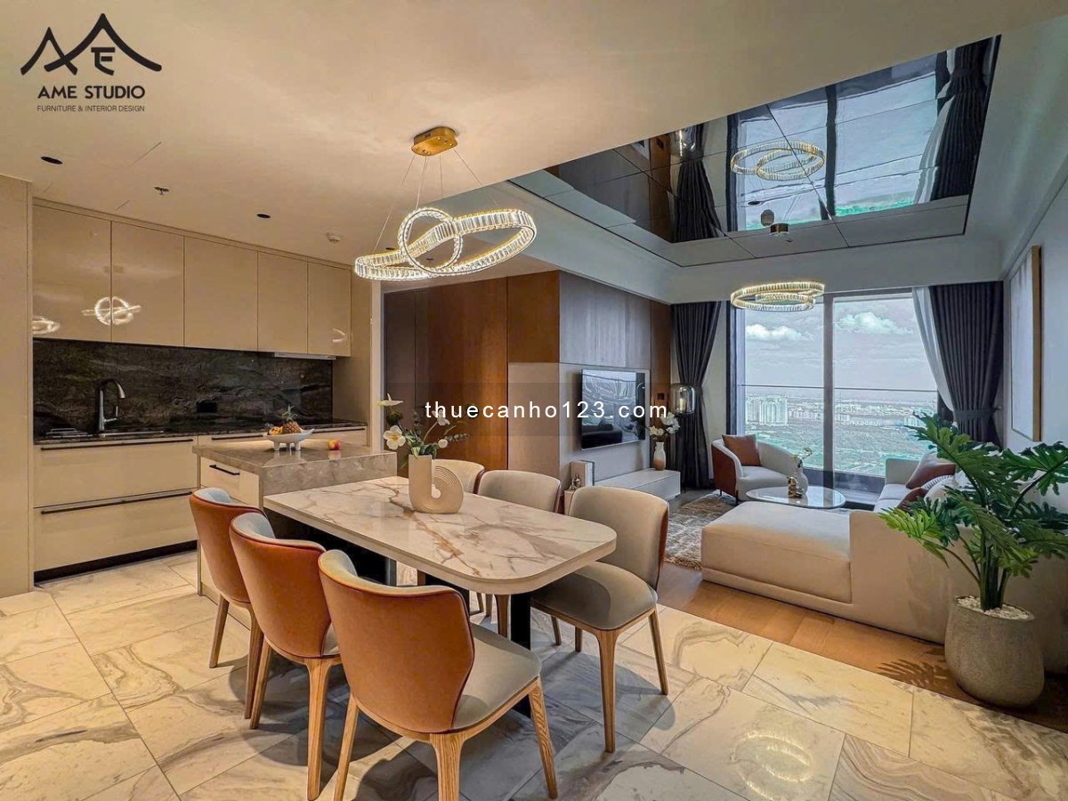 Đẹp tuyệt trần, 3 phòng ngủ 118m2 nội thất Sang trọng, Giá 140 triệu tại Lumiere Riverside