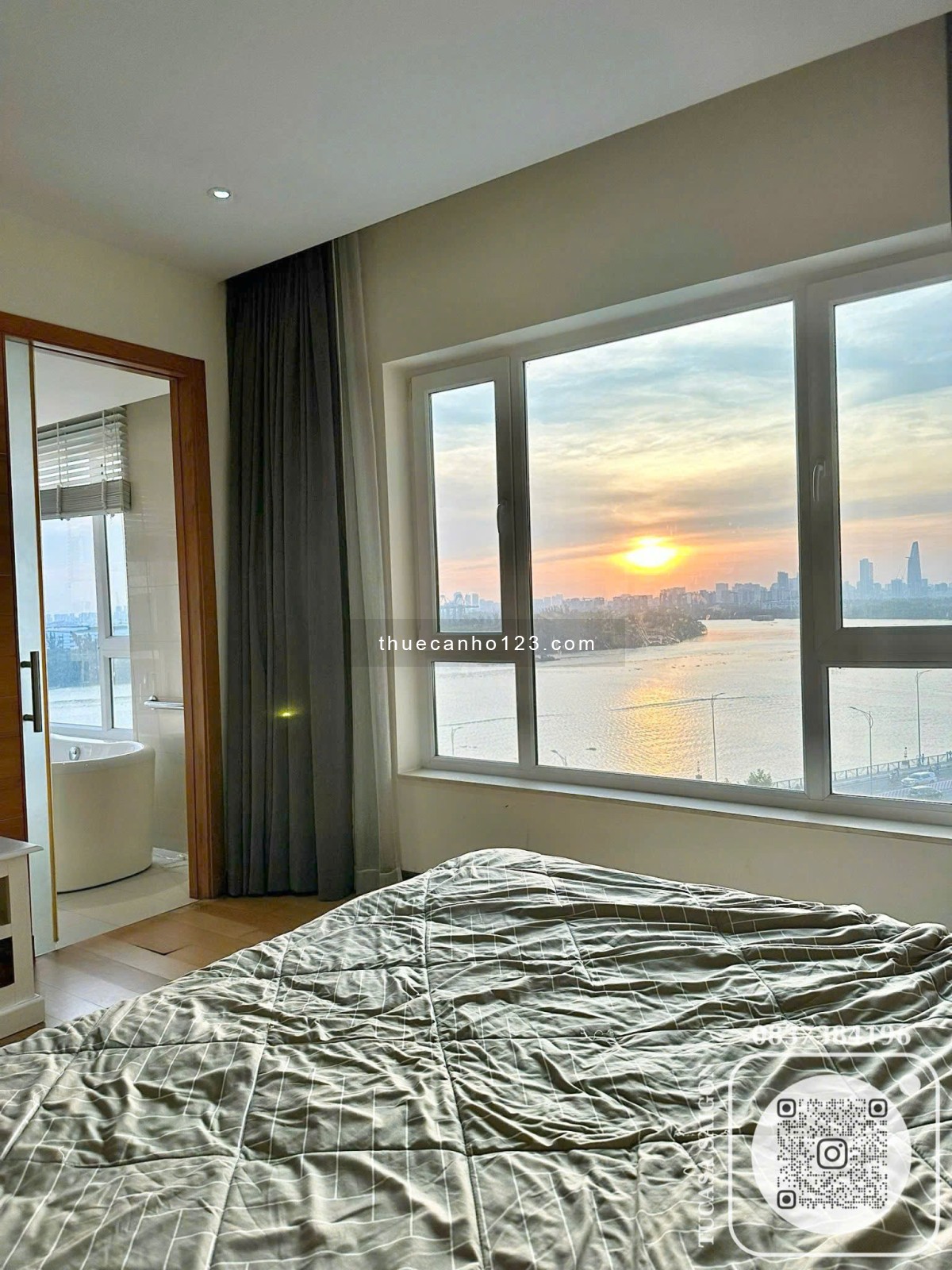 Căn 2PN view hoàng hôn tuyệt đẹp | 108m² – full nội thất | 1.250 USD/tháng