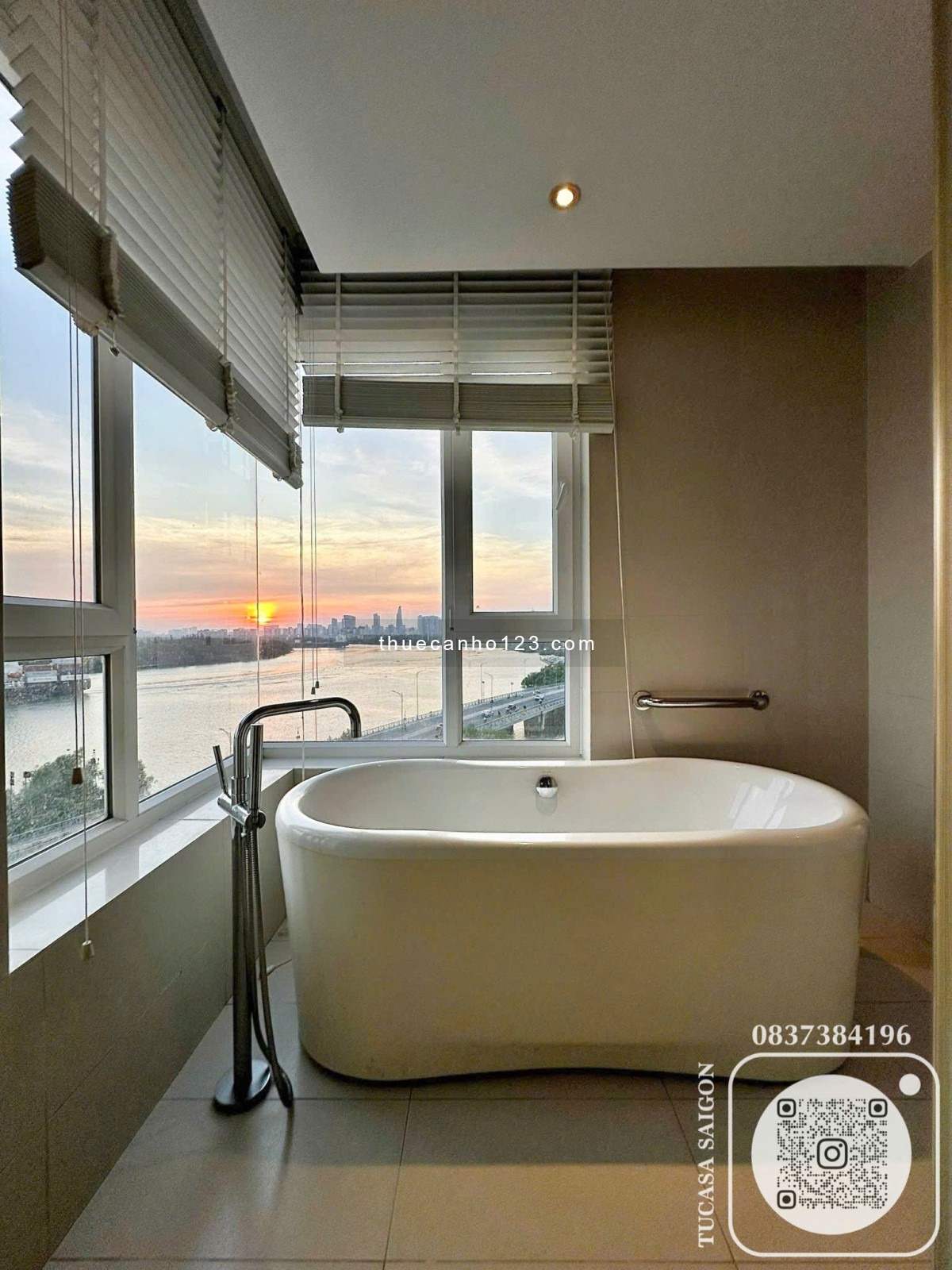 Căn 2PN view hoàng hôn tuyệt đẹp | 108m² – full nội thất | 1.250 USD/tháng