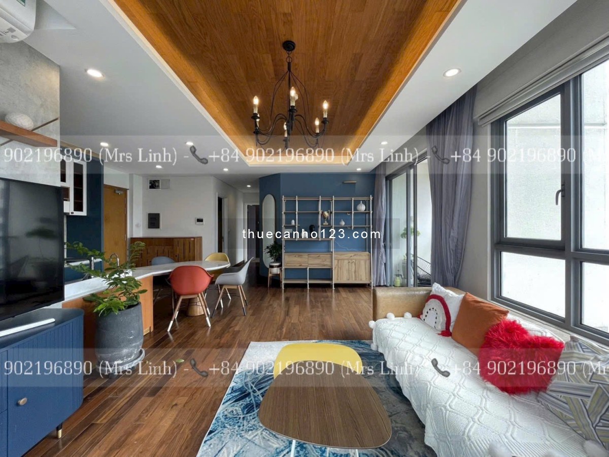 Diamond Island cho thuê căn 2PN View sông & hồ bơi, full đồ, 27 triệu/ tháng