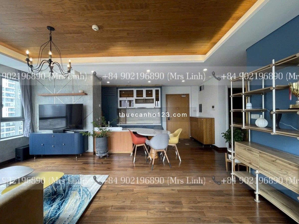 Diamond Island cho thuê căn 2PN View sông & hồ bơi, full đồ, 27 triệu/ tháng