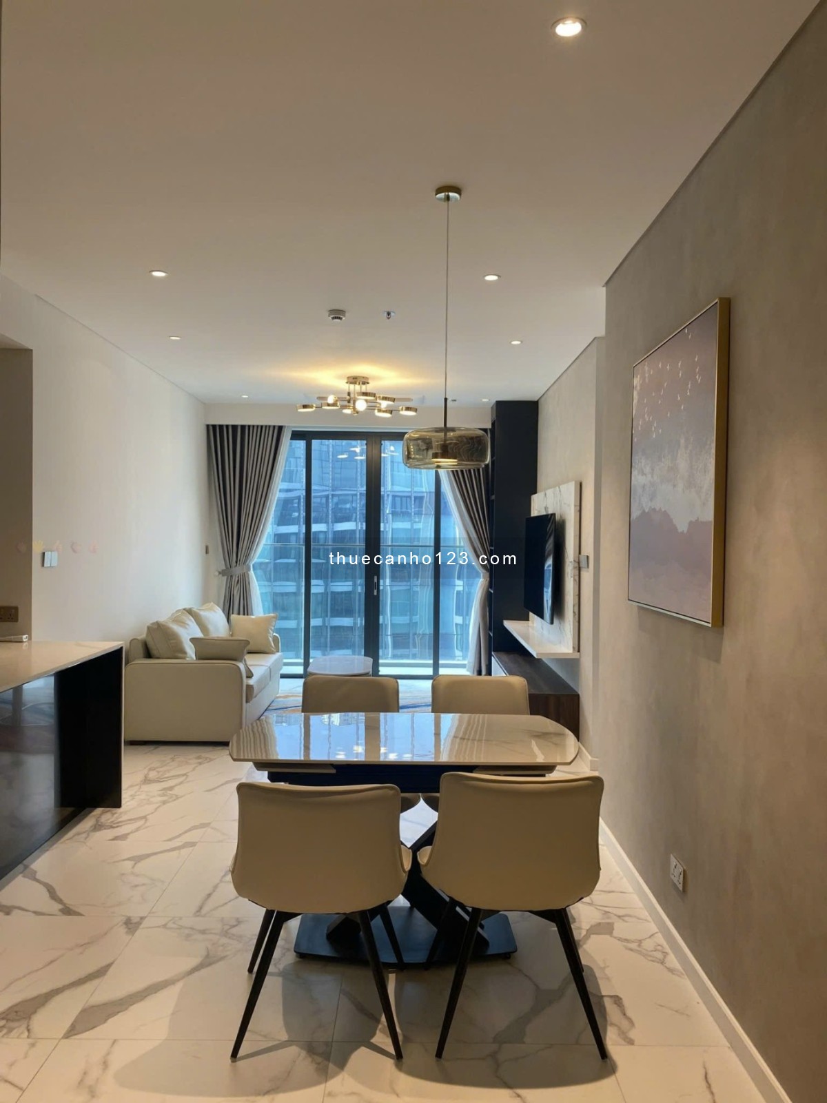 Cho thuê căn hộ cao cấp The Crest Metropole view đẹp - Tầng cao - 2PN 83m2 - 45 triệu/tháng