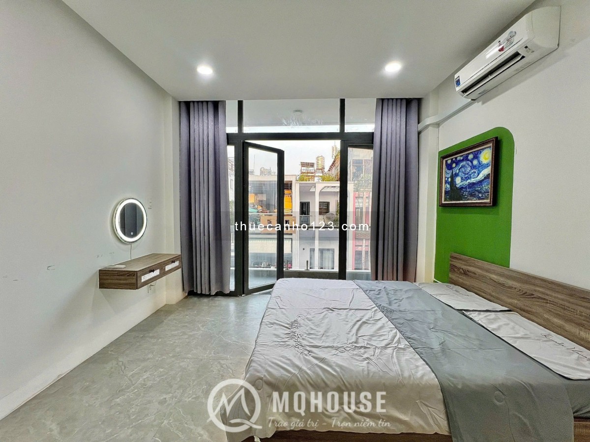 Căn hộ 1pn full nội thất máy giặt riêng ban công gần Hoàng Văn Thụ, sân bay Tân Sơn Nhất Tân Bình