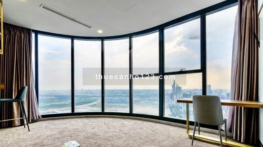 Cho thuê căn 3PN thiết kế sang trọng - Nội thất cao cấp, view sông Bitexco cực đẹp Vinhomes Ba Son