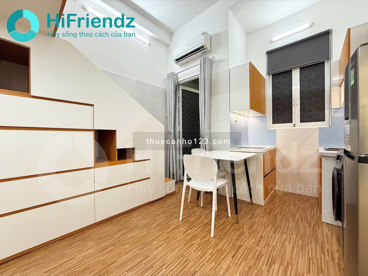 Cho thuê căn hộ có gác ban công, máy giặt riêng ngay Phan Xích Long gần ngã tư Phú Nhuận, Trường Sa