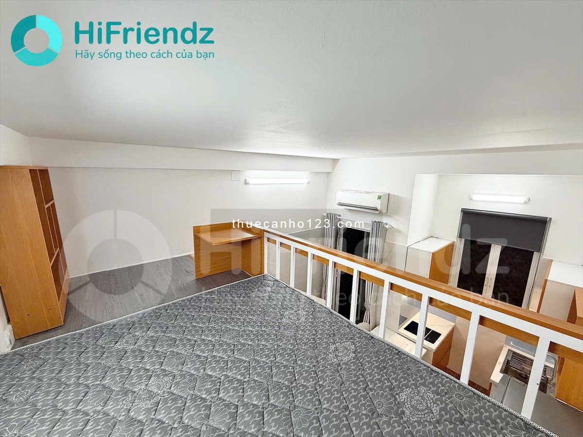 Cho thuê căn hộ có gác ban công, máy giặt riêng ngay Phan Xích Long gần ngã tư Phú Nhuận, Trường Sa