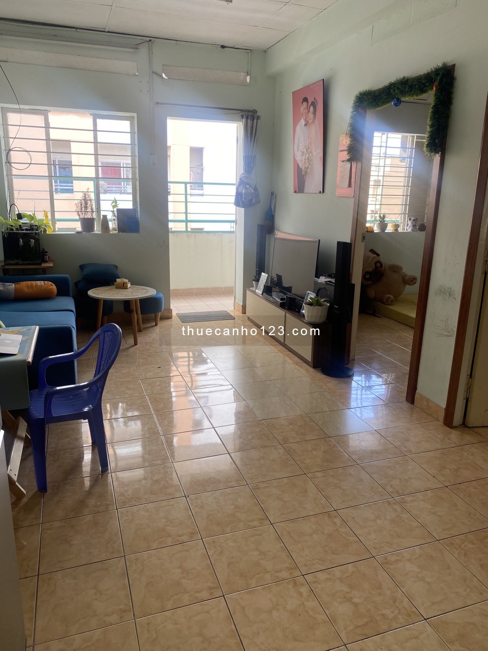 Cho thuê căn hộ Bàu Cát II, 55m2 - 2 phòng ngủ, giá thuê 7tr/tháng