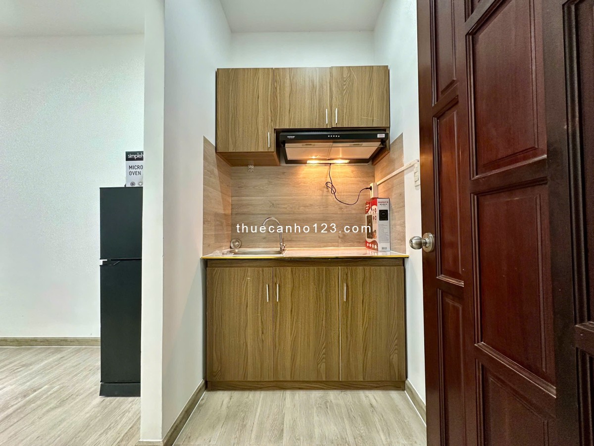 1PN Ban Công Cực Mới, Đầy Đủ Nội Thất Máy Giặt Riêng Ngay Khu Phố Nhật Lê Thánh Tôn Gần Cầu Ba Son