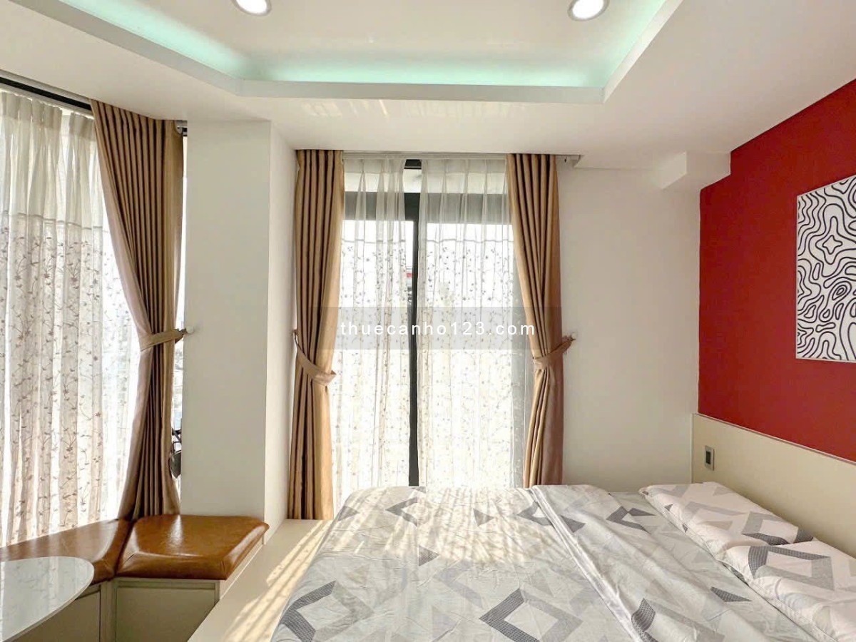 Cho thuê chdv 40m2 full nội thất có ban công ở Nơ Trang Long Q. Bình Thạnh