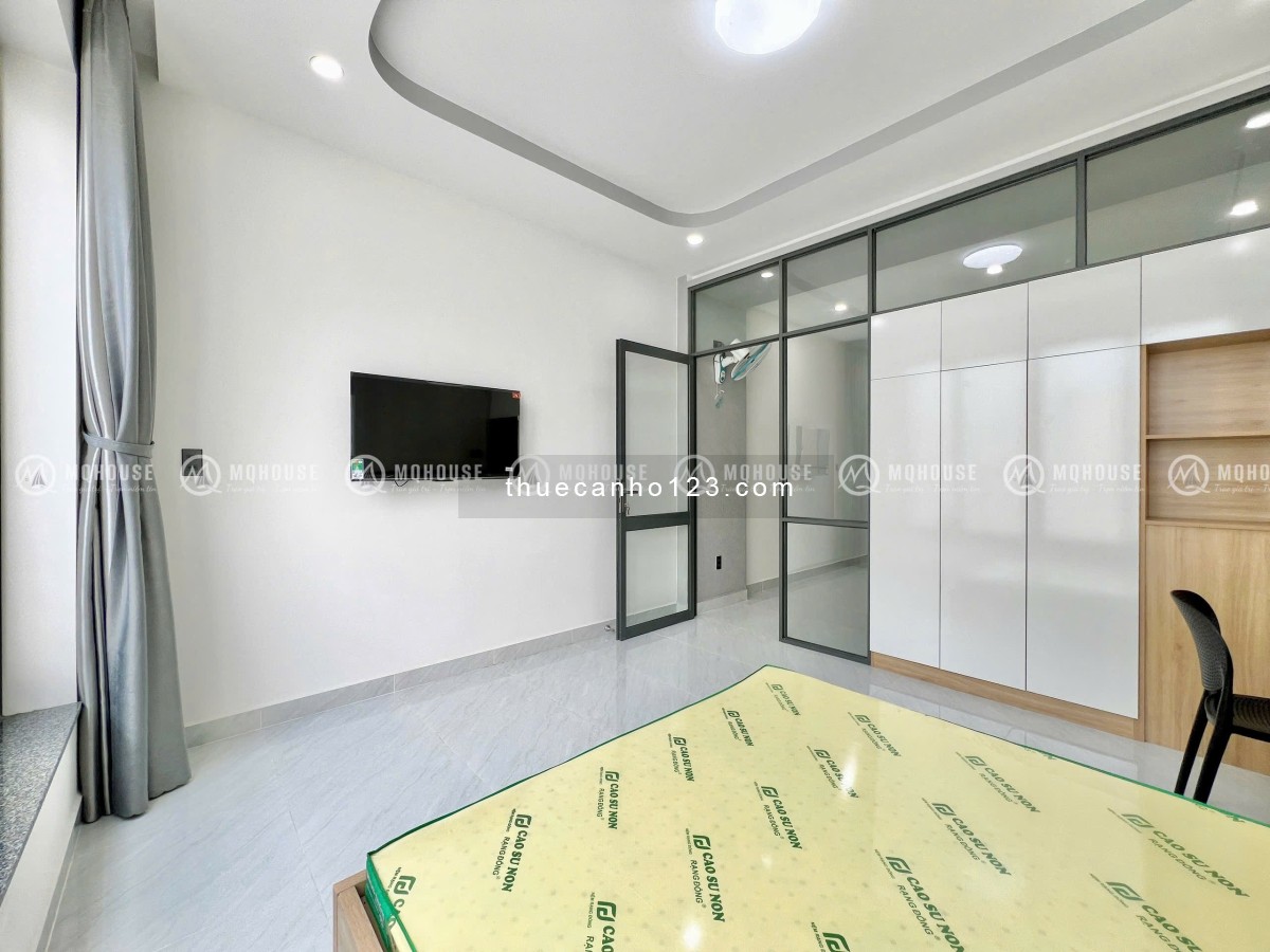 Căn hộ 1pn ban công lớn rộng 40m2 full nội thất gần cv Hoàng Văn Thụ, sân bay gaT3 quận Tân Bình