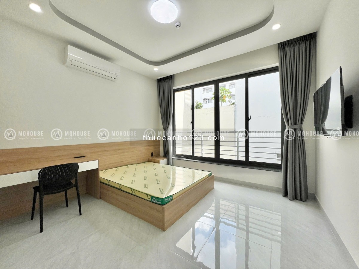 Căn hộ 1pn ban công lớn rộng 40m2 full nội thất gần cv Hoàng Văn Thụ, sân bay gaT3 quận Tân Bình